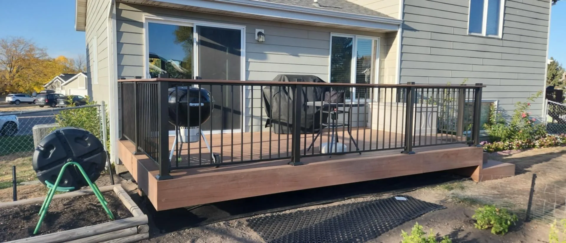 Outdoor deck and exterior remodel by Black Hills Premier Interiors in Rapid City SD
